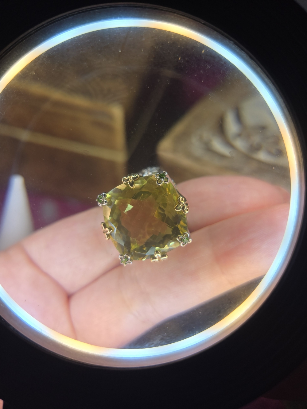 Michael Valitutti Size 10 Lemon Quartz Ring - Picture 8 of 11